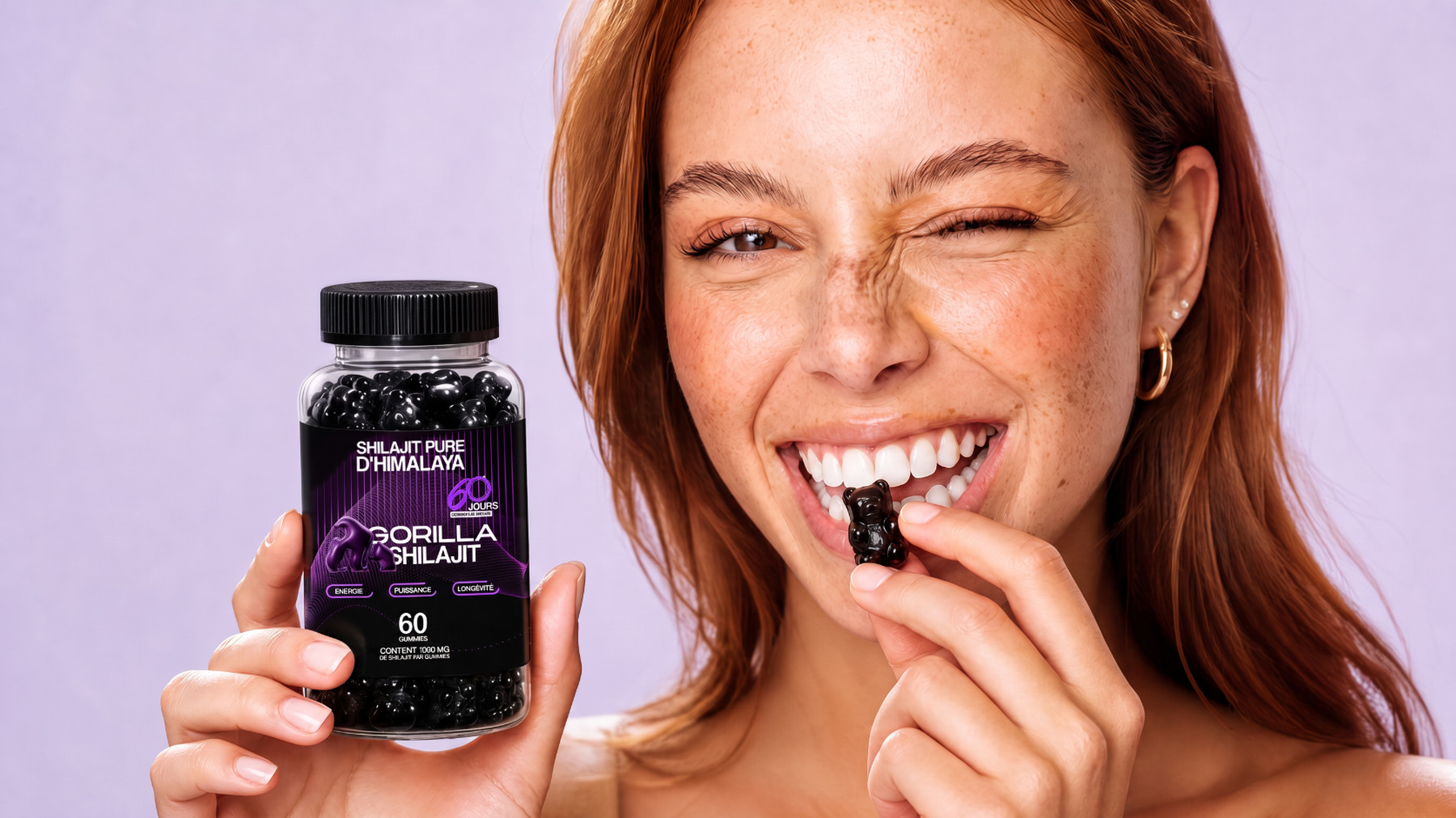 Gorilla Shilajit — gummiz énergie, puissance, longévité