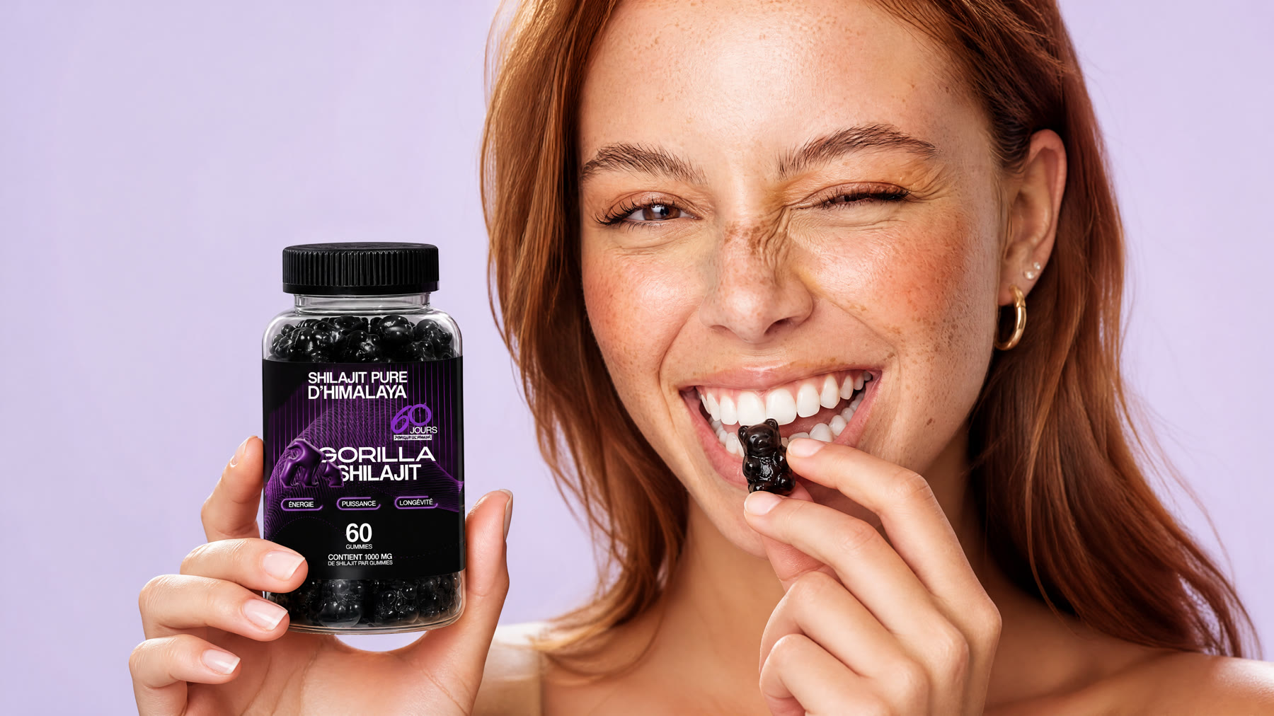 Gorilla Shilajit — gummiz énergie, puissance, longévité